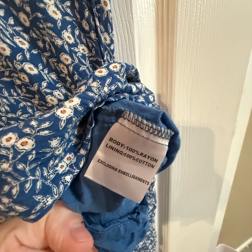 Princess Polly Navy Floral Mini Dress - Picture 3 of 4